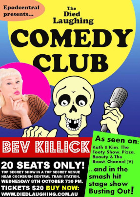 Bev Killick @ The Died Laughing Comedy Club – 8th October 2014 – PERTH
